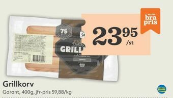 Hemköp Garant grillkorv erbjuda