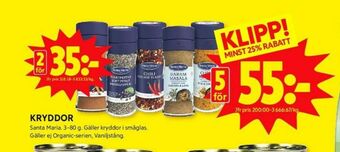 ICA Kvantum Santa maria kryddor erbjuda