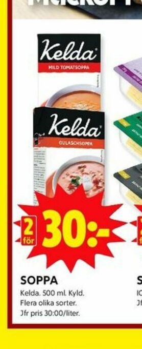 ICA Kvantum Kelda soppor erbjuda