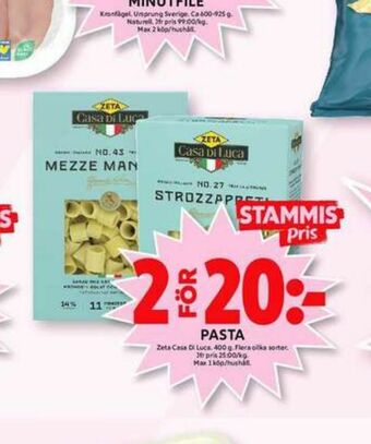 ICA Maxi Casa di luca pasta sorterad erbjuda