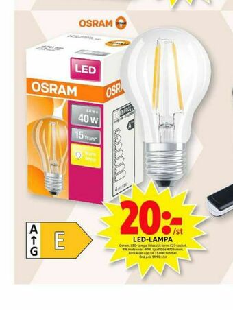 ICA Maxi Osram led lampor erbjuda