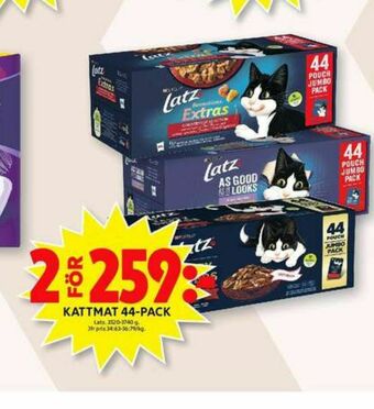 ICA Maxi Latz kattmat erbjuda
