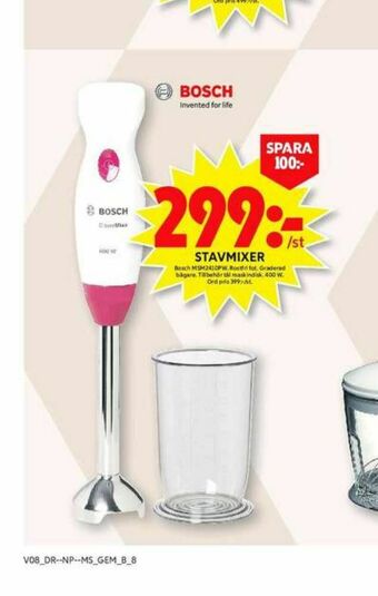 ICA Maxi Bosch stavmixer erbjuda