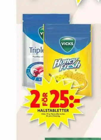 Vicks halstabletter