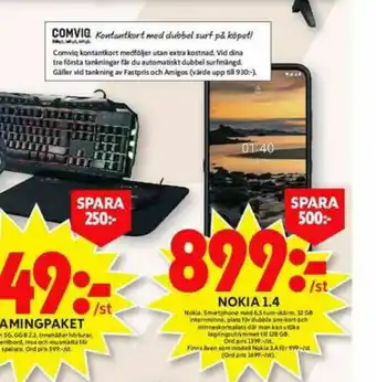 ICA Maxi Nokia 1.4 mobiltelefon erbjuda