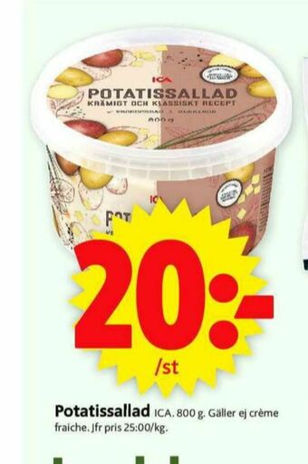 ICA Supermarket Ica potatissallad erbjuda