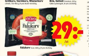 ICA Supermarket Scan falukorv erbjuda