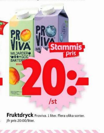 ICA Supermarket Proviva fruktdryck erbjuda