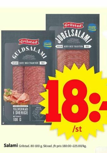 ICA Supermarket Grilstad salami erbjuda