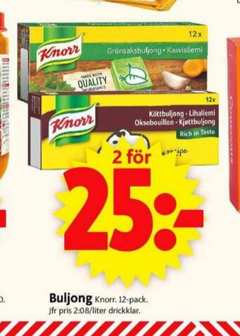 ICA Supermarket Knorr buljongtärningar erbjuda