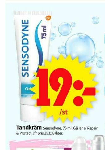 ICA Supermarket Sensodyne tandkräm erbjuda