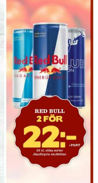 Matdax Red bull energidryck erbjuda