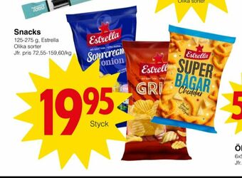 Matöppet Estrella chips erbjuda