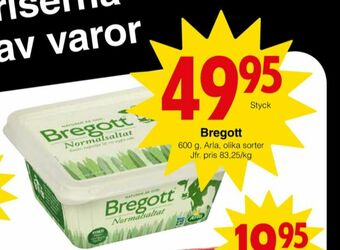 Matöppet Bregott smörvariant erbjuda