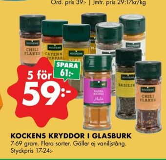 Kockens kryddor