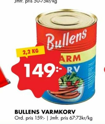 ÖoB Bullens varmkorv erbjuda