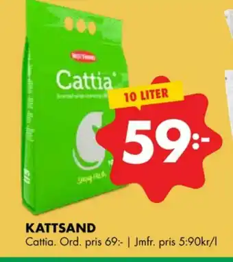 ÖoB Cattia kattsand erbjuda
