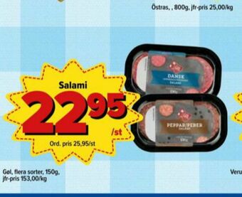 Östenssons Gøl salami erbjuda