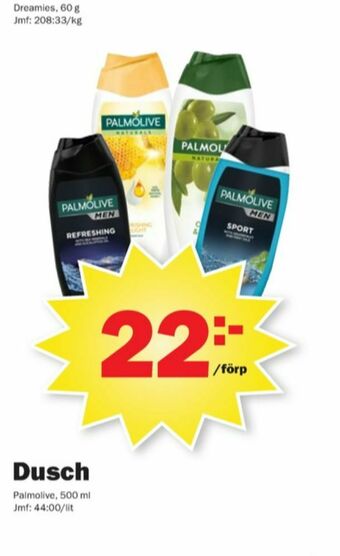 Pekås Palmolive duschtvål erbjuda