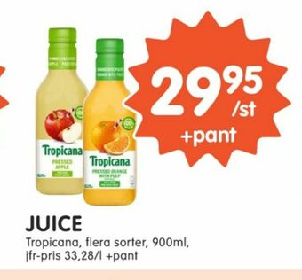 Tempo Tropicana juice erbjuda