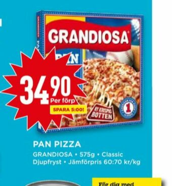 Willys Grandiosa pizza erbjuda