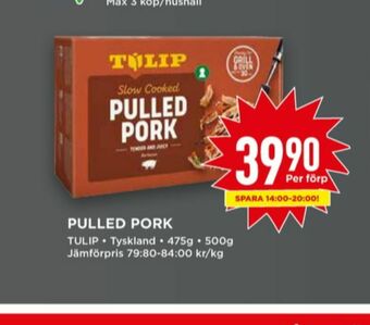 Willys Tulip pulled pork erbjuda