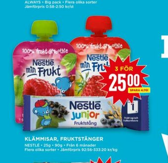 Willys Nestlé fruktstång erbjuda