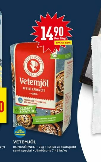 Willys Kungsörnen vetemjöl erbjuda