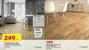 Byggmax Barlinek parkettgolv erbjuda