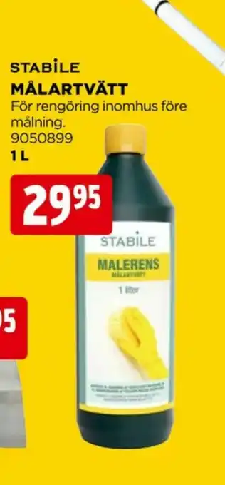 Stabile målartvätt