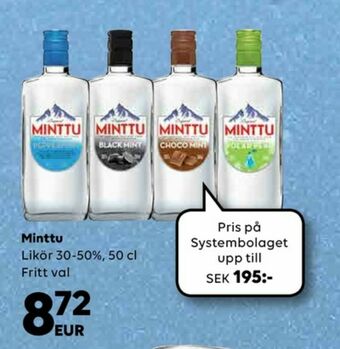 Border Shop Minttu peppermintslikör erbjuda