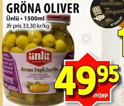 Matvärlden Tensta GRÖNA OLIVER erbjuda