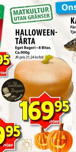 Matvärlden Tensta HALLOWEEN-TÅRTA erbjuda