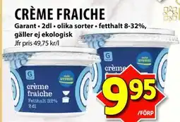 Matvärlden Tensta CRÈME FRAICHE erbjuda