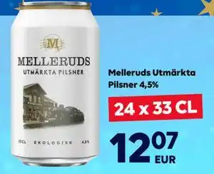 Melleruds Utmärkta Pilsner 4,5%, EUR 12.07