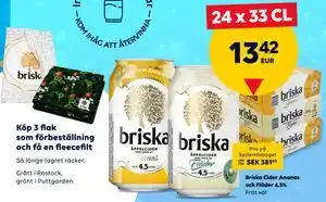 Briska Cider Ananas och Fläder 4,5%, EUR 13.42