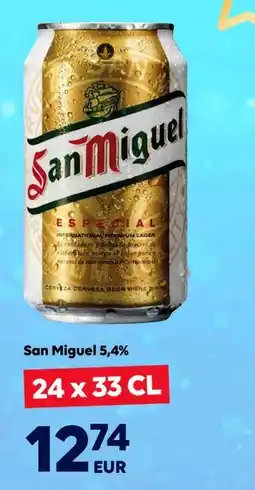 Border Shop San Miguel 5,4%, EUR 12.74 erbjuda