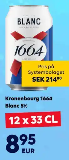 Border Shop Kronenbourg 1664 Blanc 5%, EUR 8.95 erbjuda