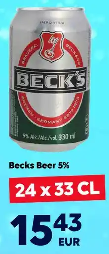 Border Shop Becks Beer 5%, EUR 15.43 erbjuda
