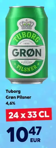 Border Shop Tuborg Grøn Pilsner 4,6%, EUR 10.47 erbjuda