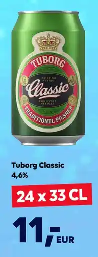 Border Shop Tuborg Classic 4,6%, EUR 11 erbjuda