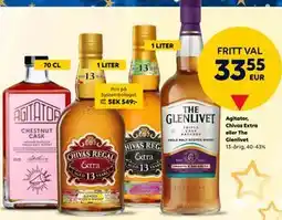 Border Shop Agitator, Chivas Extra eller The Glenlivet, EUR 33.55 erbjuda