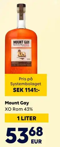 Border Shop Mount Gay, EUR 53.68 erbjuda