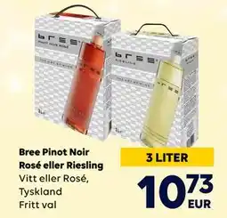 Border Shop Bree Pinot Noir Rosé eller Riesling, EUR 10.73 erbjuda