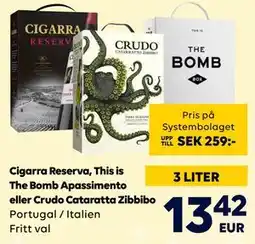 Border Shop Cigarra Reserva, This is The Bomb Apassimento eller Crudo Cataratta Zibbibo, EUR 13.42 erbjuda