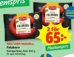 Stora Coop Falukorv, Medlemspris erbjuda