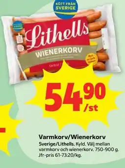 Stora Coop Varmkorv/Wienerkorv erbjuda