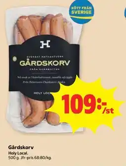 Stora Coop Gårdskorv erbjuda
