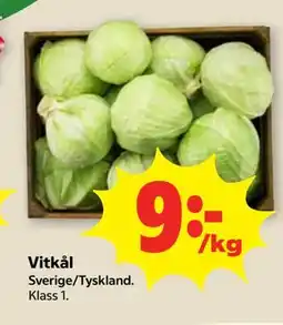 Stora Coop Vitkål erbjuda