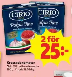 Stora Coop Krossade tomater erbjuda